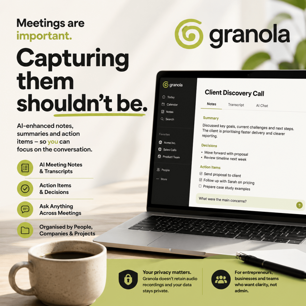 Granola: The AI Meeting Notetaker That Helps You Focus on the Conversation